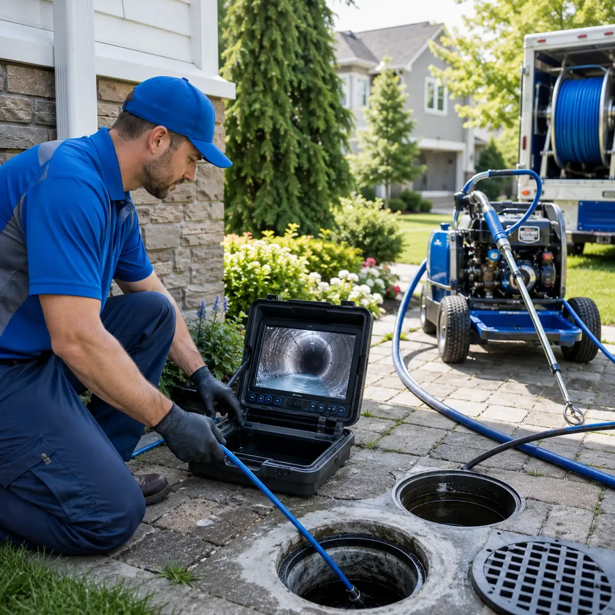 Outdoor drain cleaning professionals serving Germantown, KY